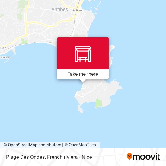 Plage Des Ondes map