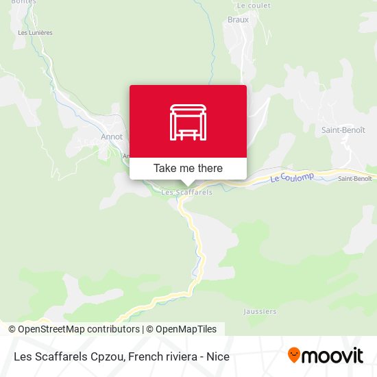 Les Scaffarels Cpzou map