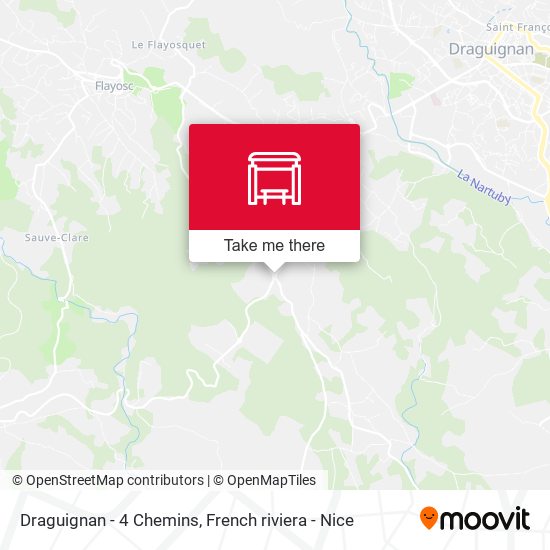 Draguignan - 4 Chemins map