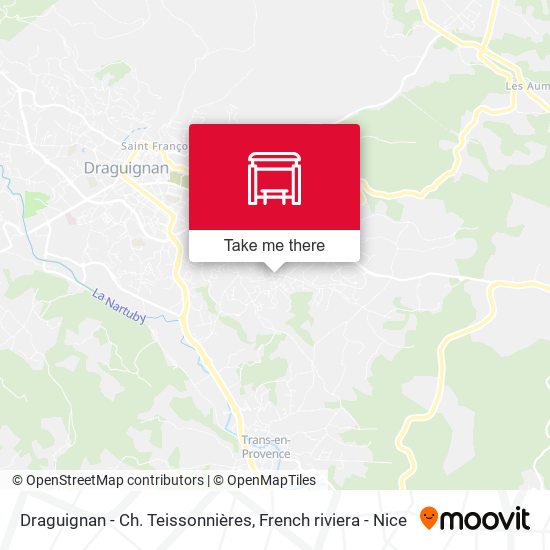 Draguignan - Ch. Teissonnières map