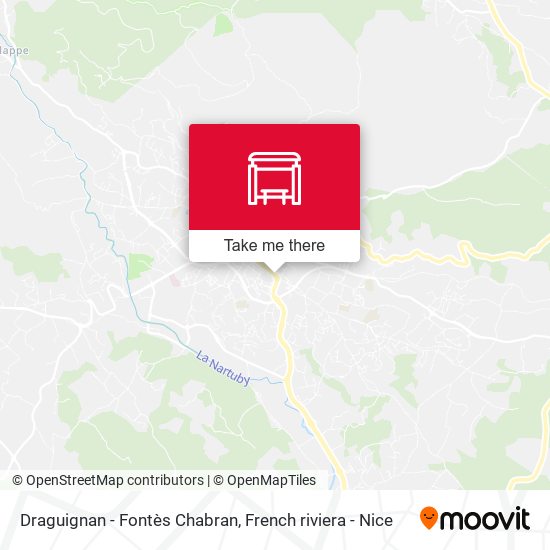 Draguignan - Fontès Chabran map