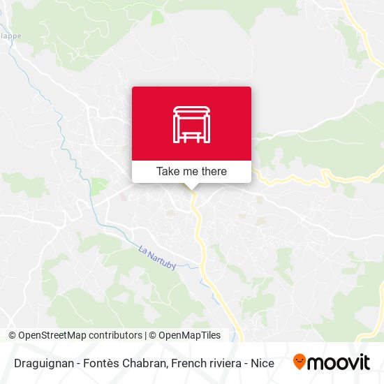Draguignan - Fontès Chabran map
