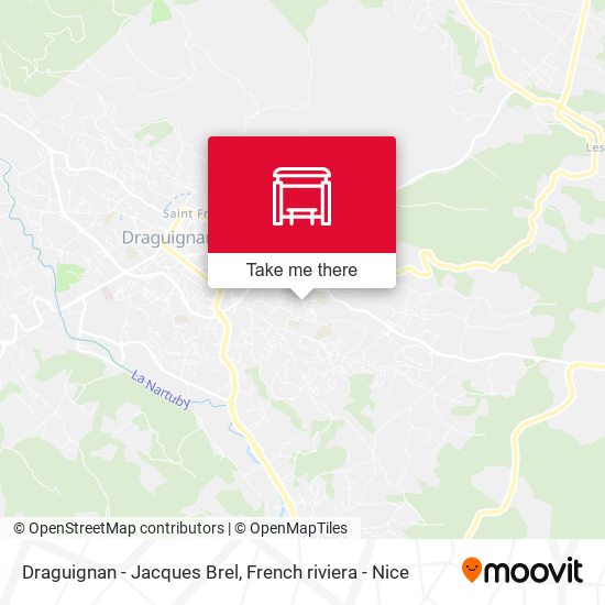 Draguignan - Jacques Brel map