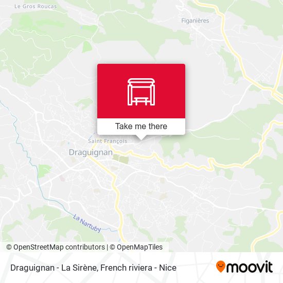 Draguignan - La Sirène map