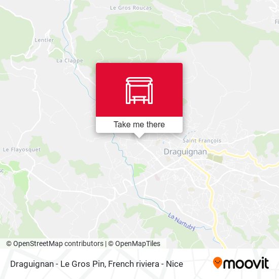 Draguignan - Le Gros Pin map