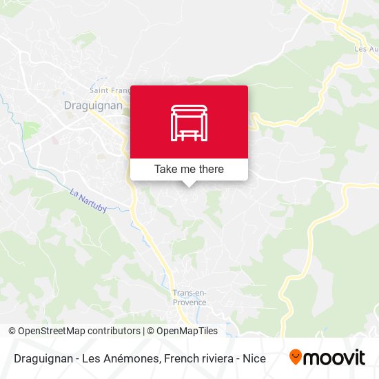 Draguignan - Les Anémones map