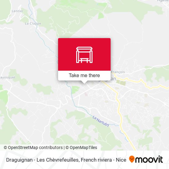 Draguignan - Les Chèvrefeuilles map