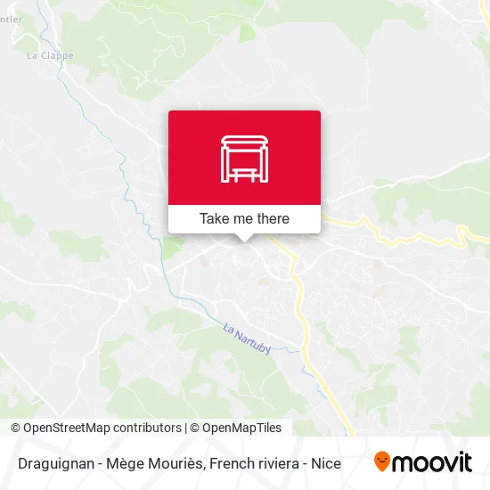 Draguignan - Mège Mouriès map