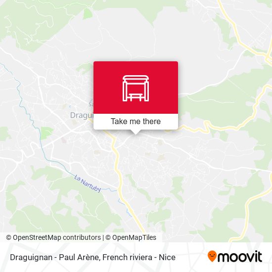 Draguignan - Paul Arène map
