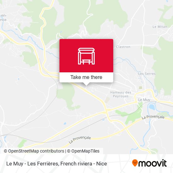 Le Muy - Les Ferrières map