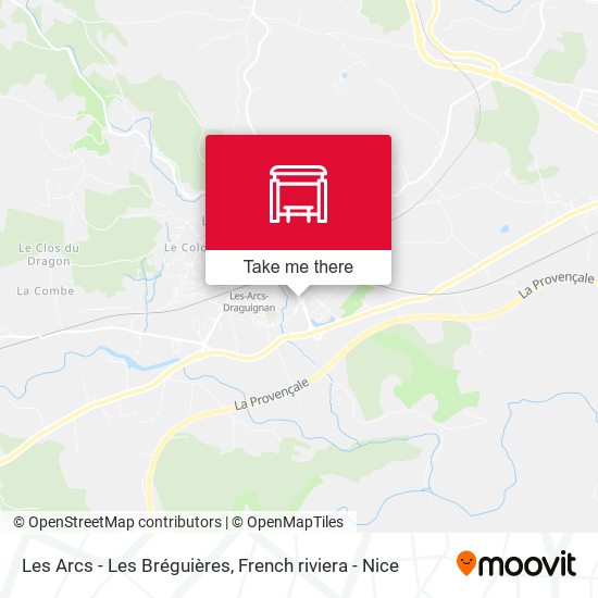 Les Arcs - Les Bréguières map