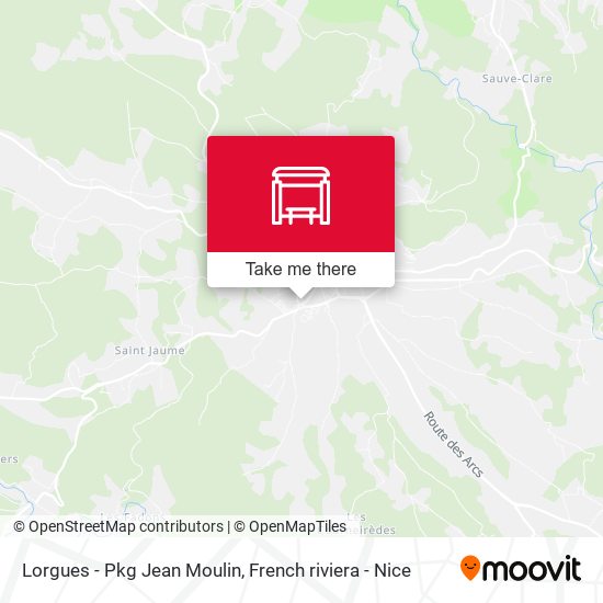 Lorgues - Pkg Jean Moulin map