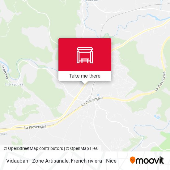 Vidauban - Zone Artisanale map
