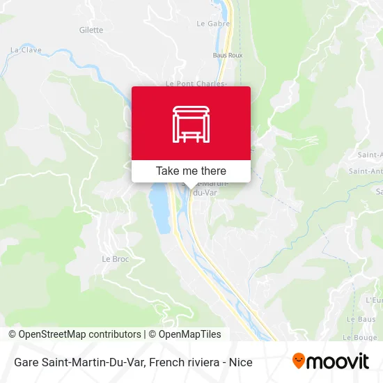 Gare Saint-Martin-Du-Var map