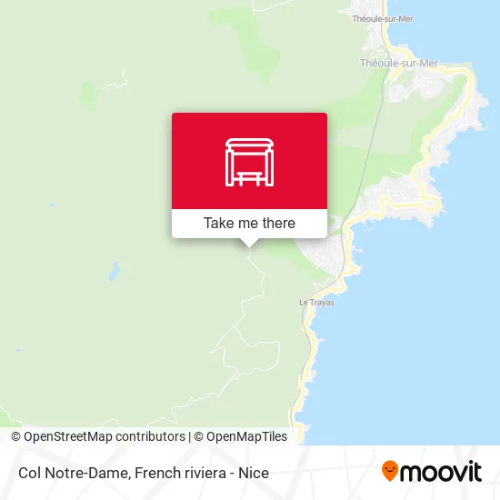 Col Notre-Dame map