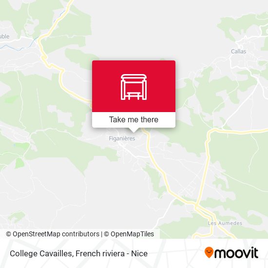 College Cavailles map