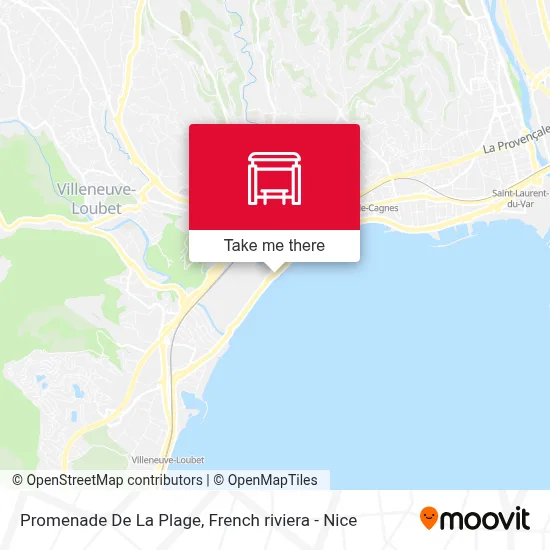 Promenade De La Plage map
