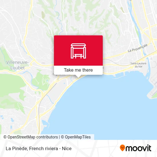 La Pinède map