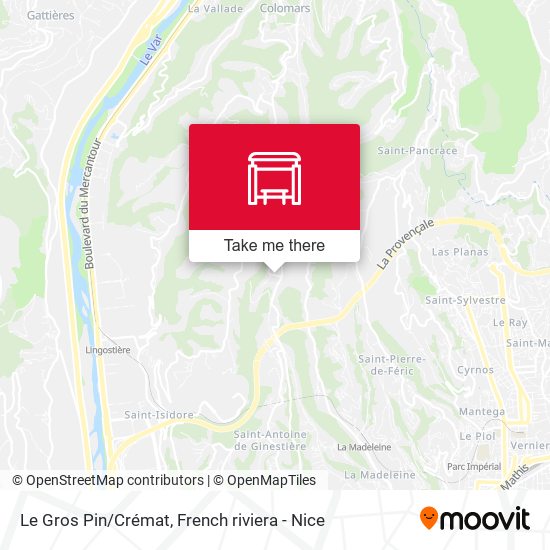 Le Gros Pin/Crémat map