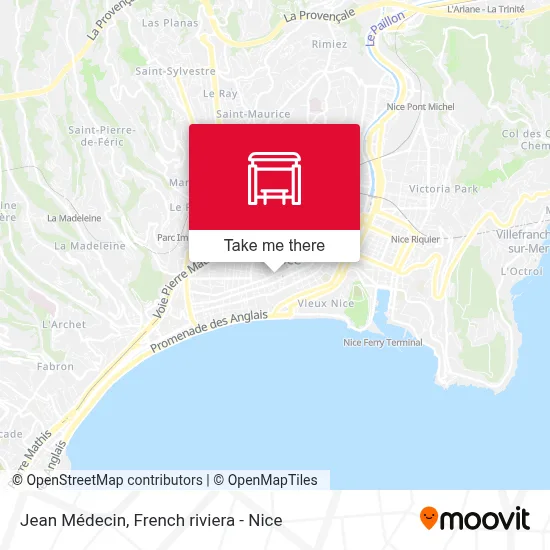 Jean Médecin map