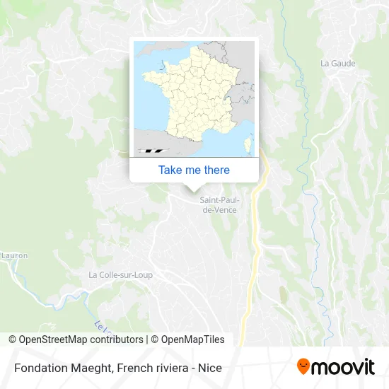 Fondation Maeght map