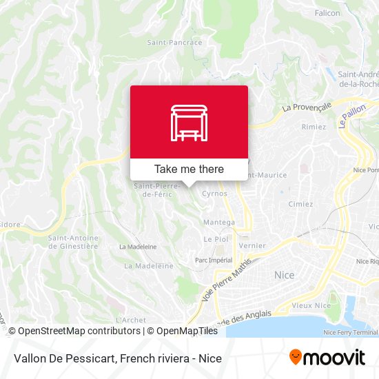Vallon De Pessicart map