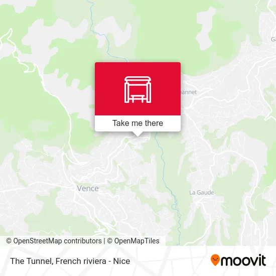 Le Tunnel map