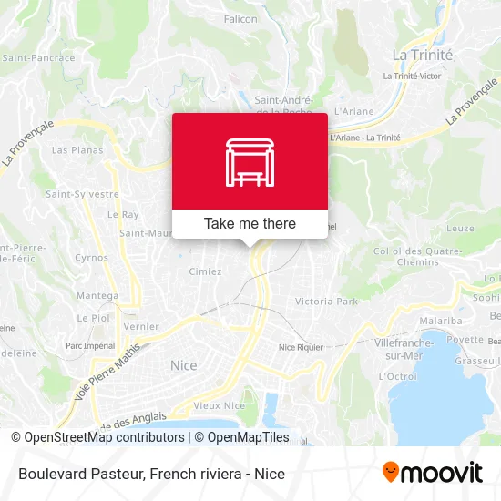 Boulevard Pasteur map