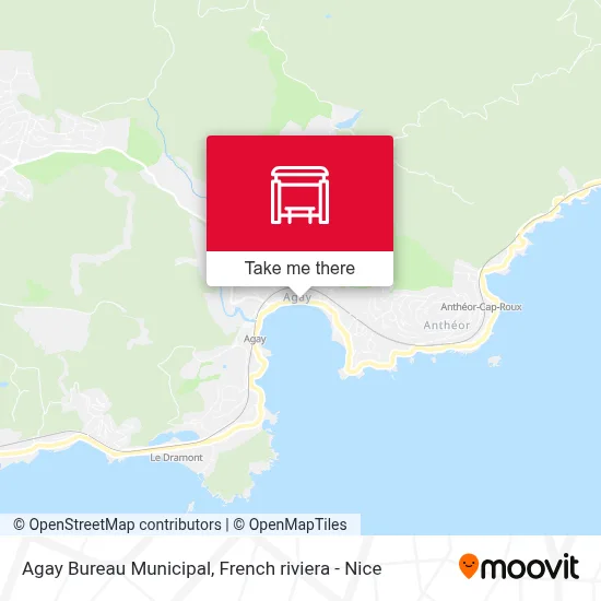Agay Bureau Municipal map