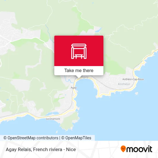 Agay Relais map