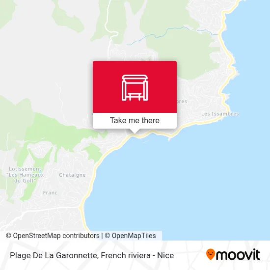 Plage De La Garonnette map