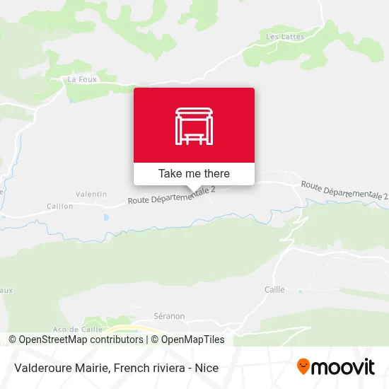 Valderoure Mairie map