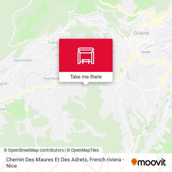 Chemin Des Maures Et Des Adrets map
