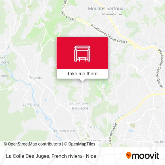 La Colle Des Juges map