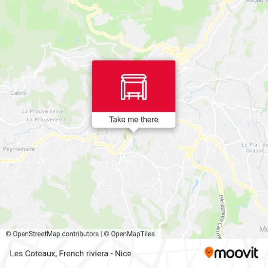 Les Coteaux map