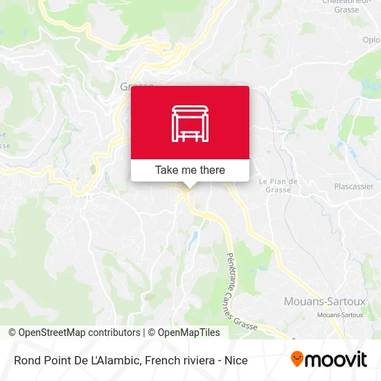 Mapa Rond Point De L'Alambic