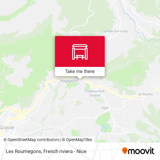 Les Roumegons map