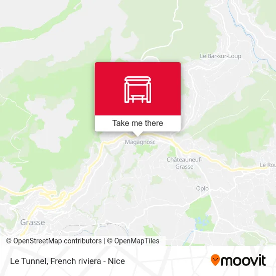 Le Tunnel map