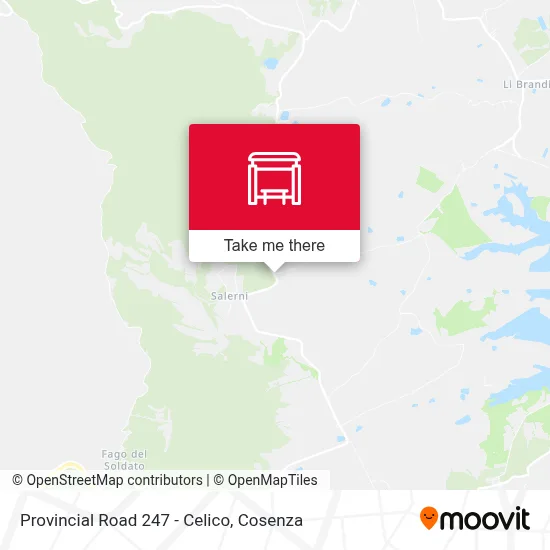 Provincial Road 247 - Celico map