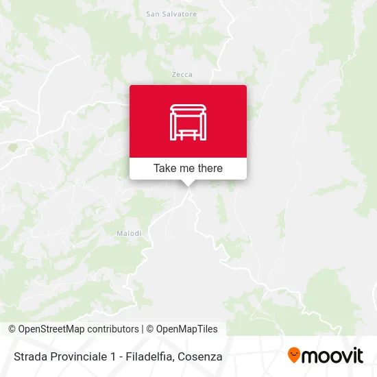 Provincial Road 1 - Filadelfia map