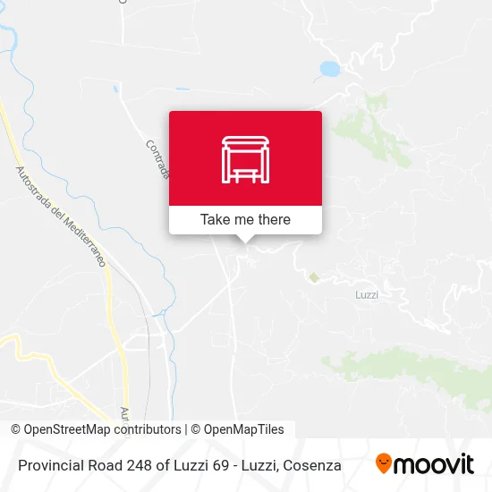 Provincial Road 248 of Luzzi 69 - Luzzi map
