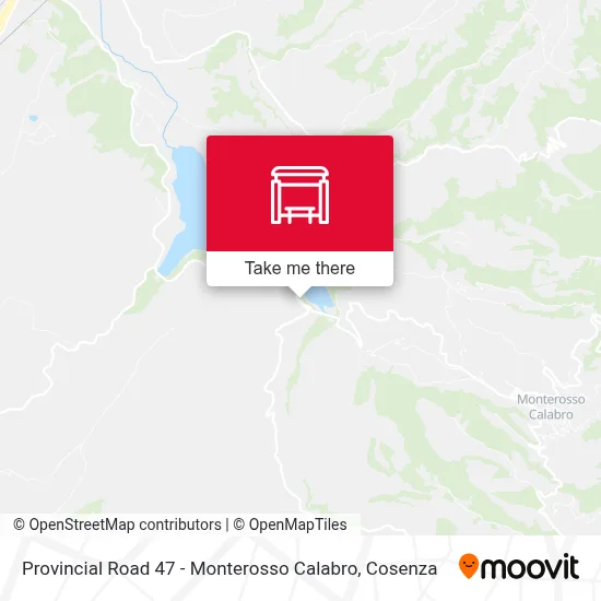 Provincial Road 47 - Monterosso Calabro map