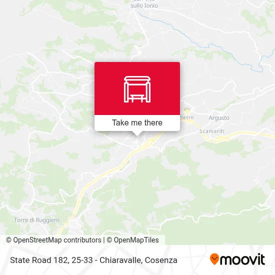State Road 182, 25-33 - Chiaravalle map