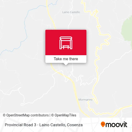 Provincial Road 3 - Laino Castello map