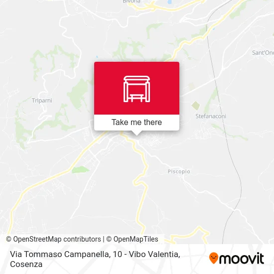 Via Tommaso Campanella, 10 - Vibo Valentia map