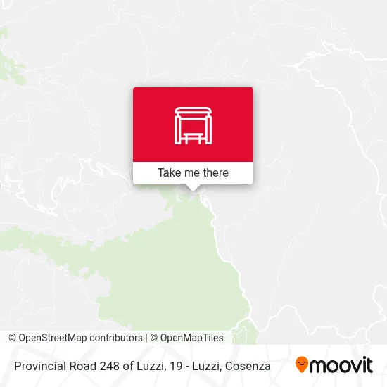 Provincial Road 248 of Luzzi, 19 - Luzzi map