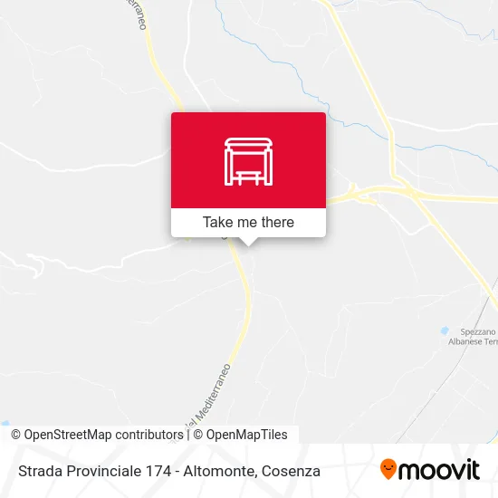 Strada Provinciale 174 - Altomonte map