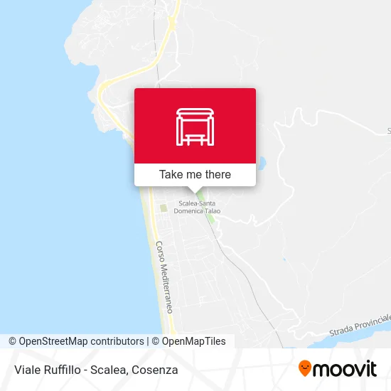 Ruffillo Avenue - Scalea map