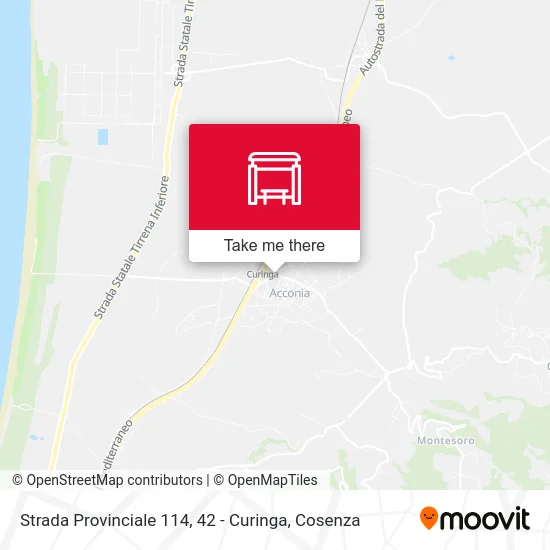 Provincial Road 114, 42 - Curinga map