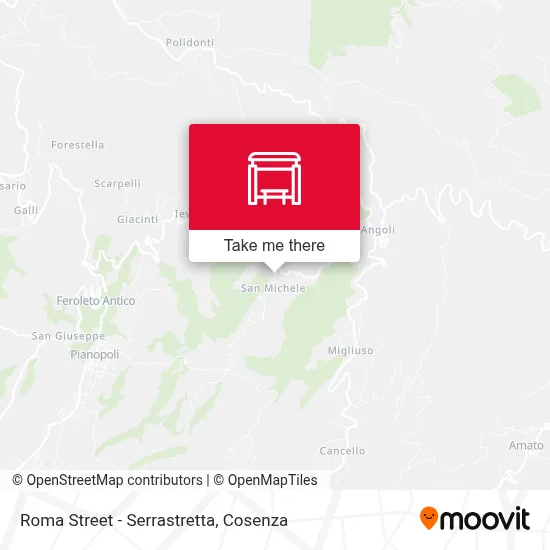 Roma Street - Serrastretta map